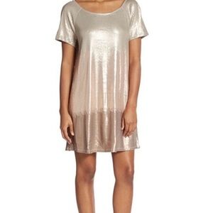 Free People rose gold sequin dress